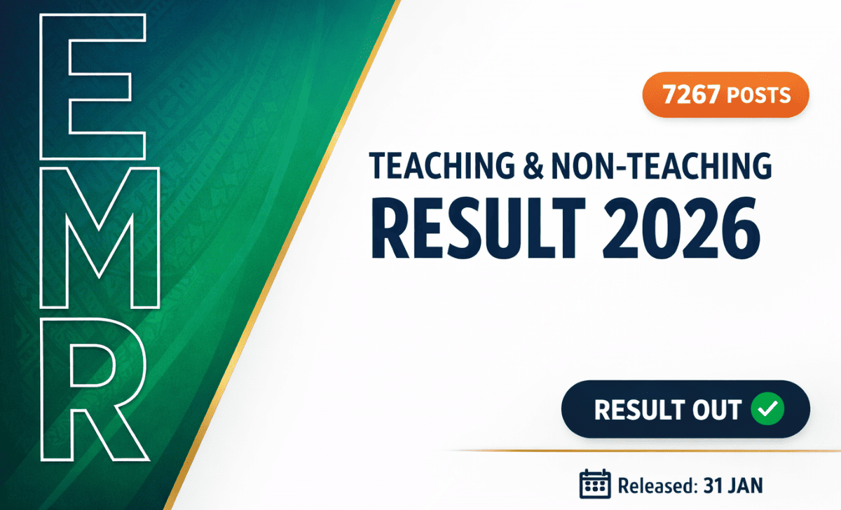 EMRS Teaching/ Non Teaching Result 2026
