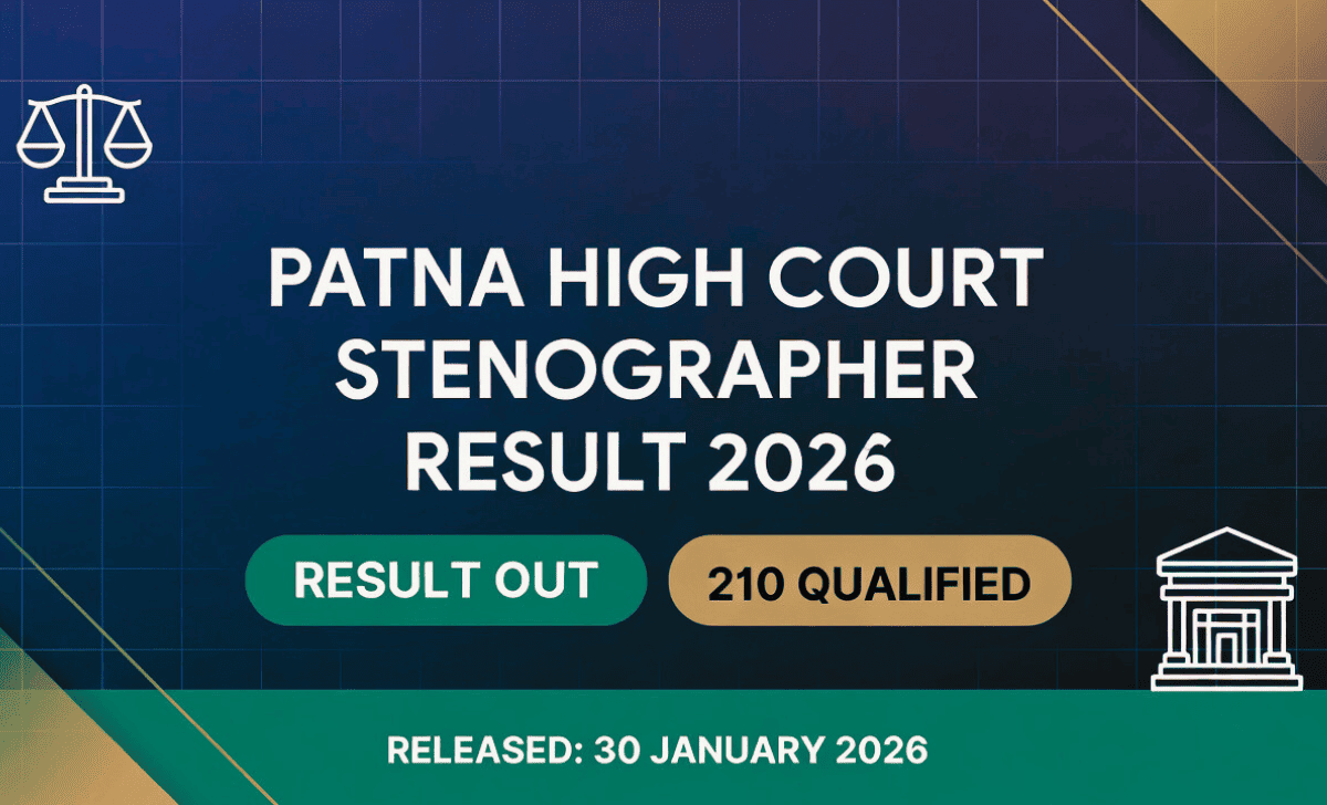 Patna High Court Stenographer Result 2026