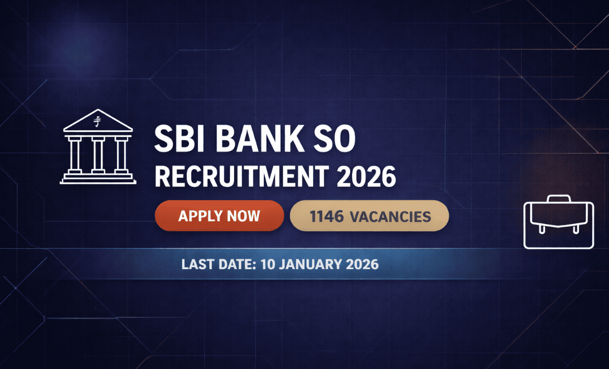 SBI Bank SO Recruitment 2026