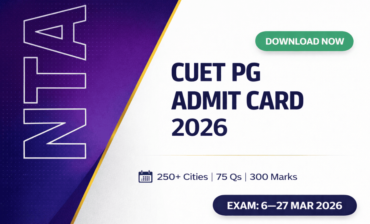 NTA CUET PG Admit Card 2026