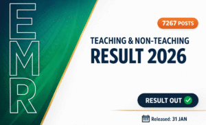 EMRS Teaching / Non Teaching Result 2026