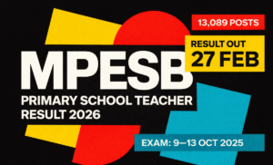 MPESB Primary School Teacher PSTST Result 2026