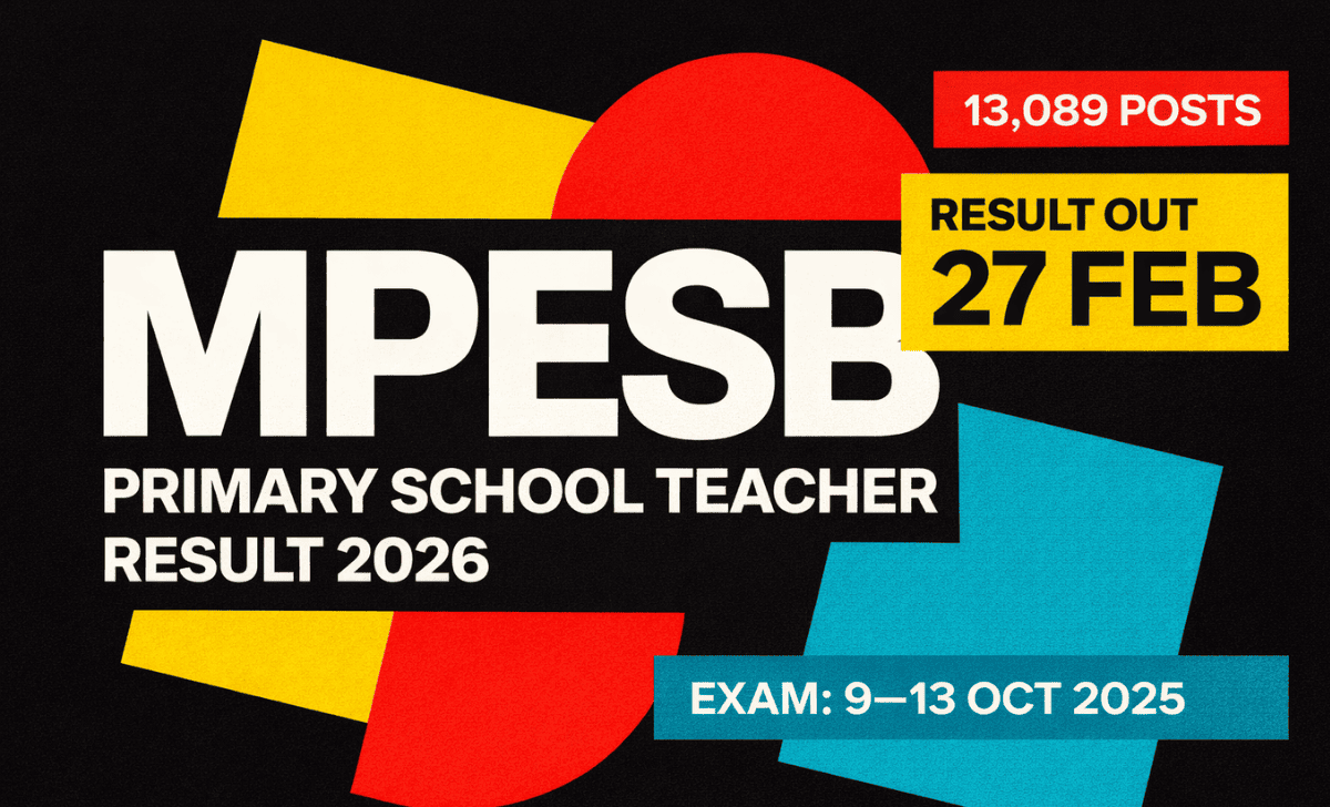 MPESB Primary School Teacher PSTST Result