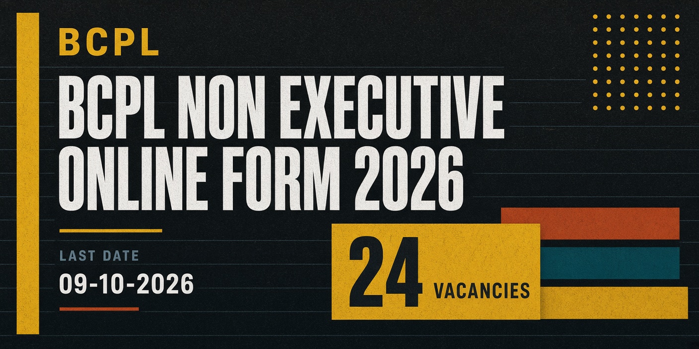 BCPL Non Executive Online Form