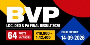 Bihar Vidhan Parishad LDC, DEO & PA Final Result 2026