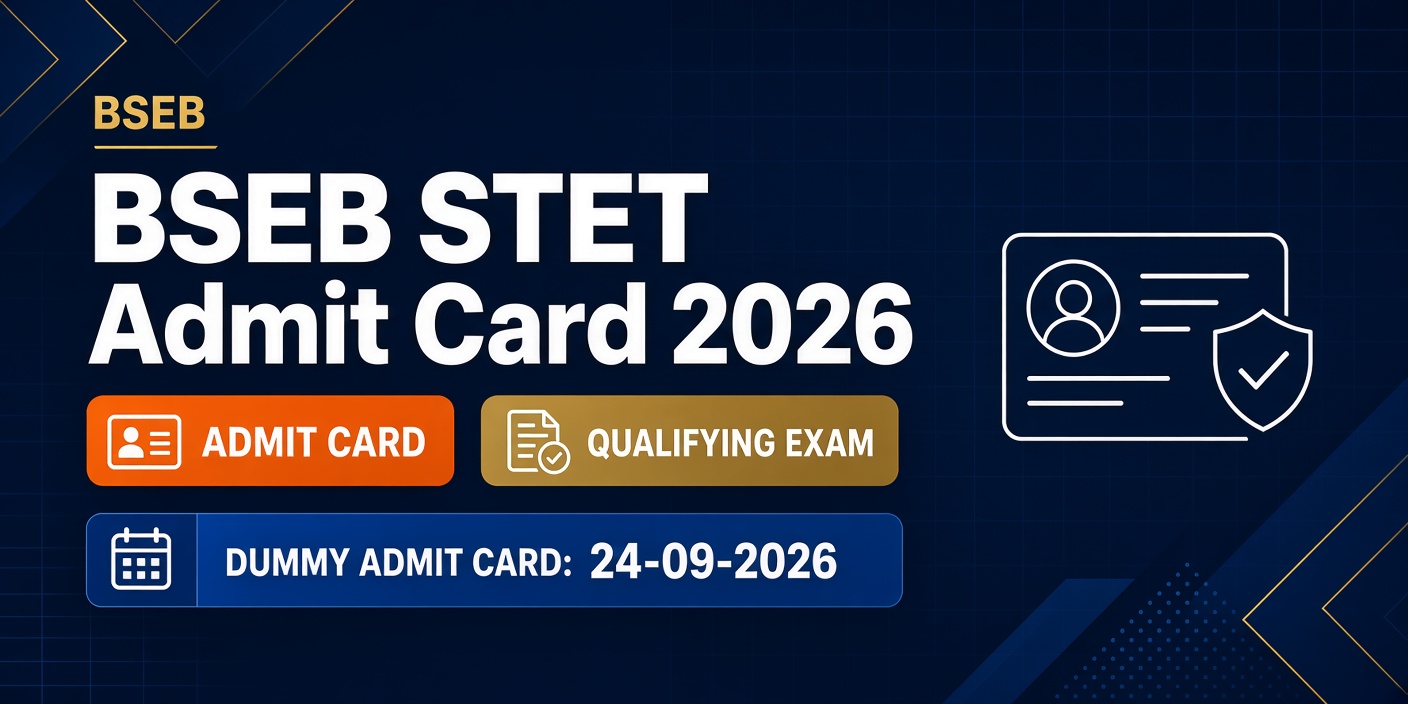 BSEB STET Admit Card