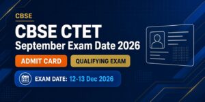 CBSE CTET September Exam Date 2026