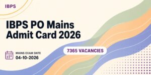IBPS PO Mains Admit Card 2026