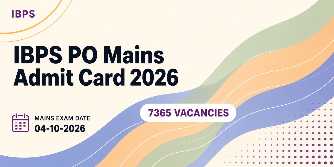 IBPS PO Mains Admit Card