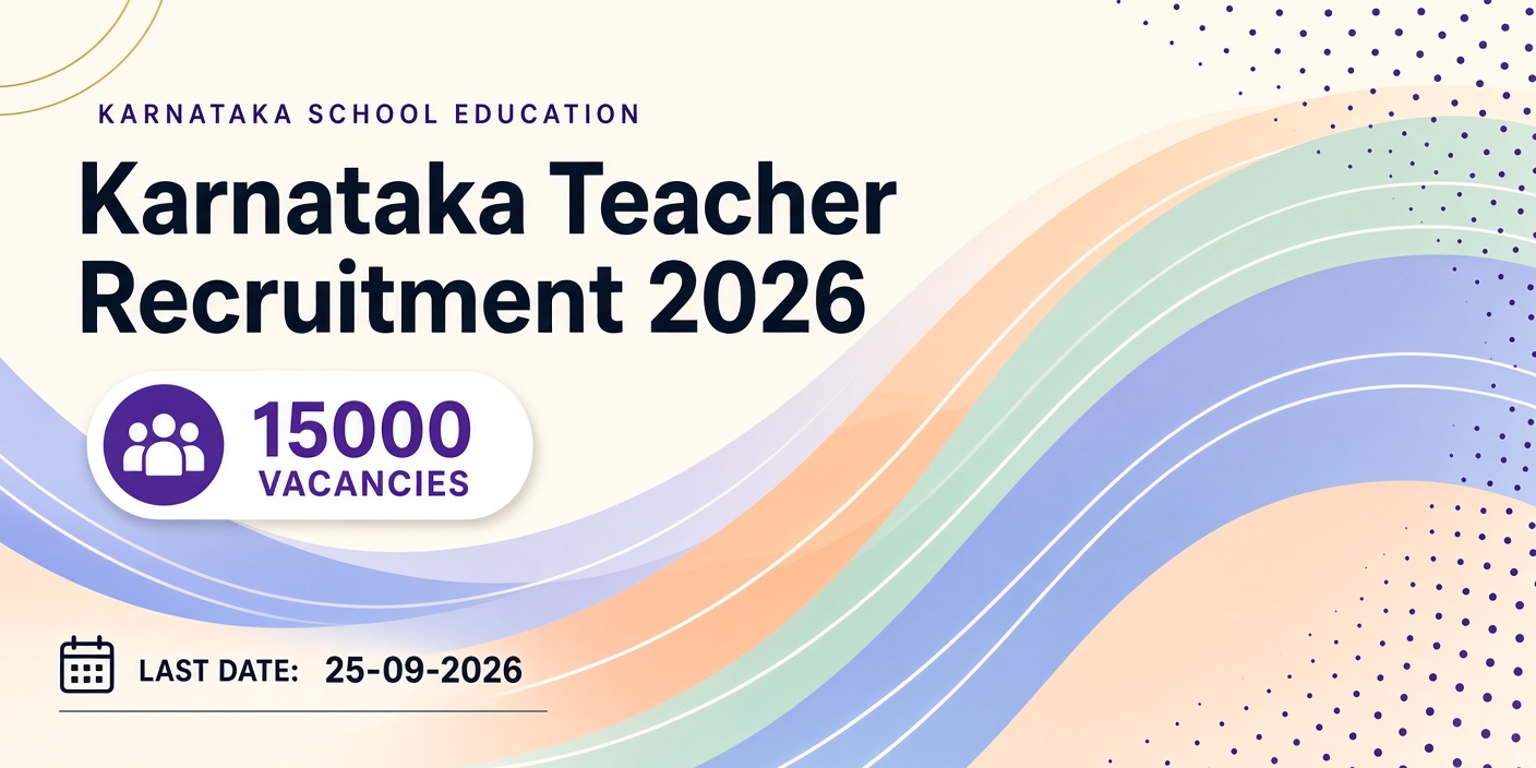 Karnataka Teacher Recruitment 2026 Online Form