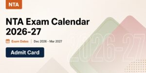 NTA Exam Calendar 2026-27