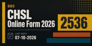 SSC CHSL Online Form 2026