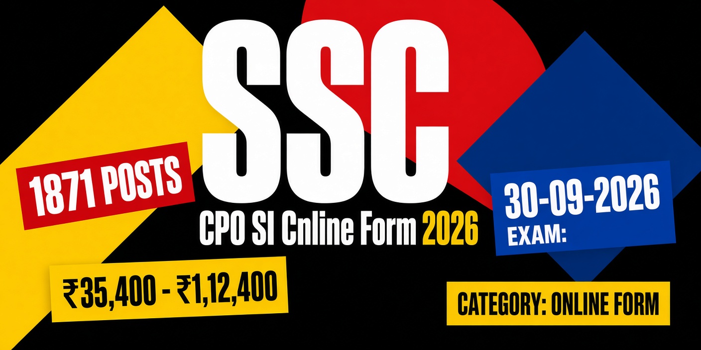 SSC CPO SI CAPF Online Form