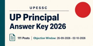 UPESSC UP Principal Answer Key 2026