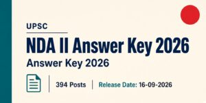 UPSC NDA II Answer Key 2026