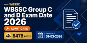 WBSSC Group C and D Exam Date 2026