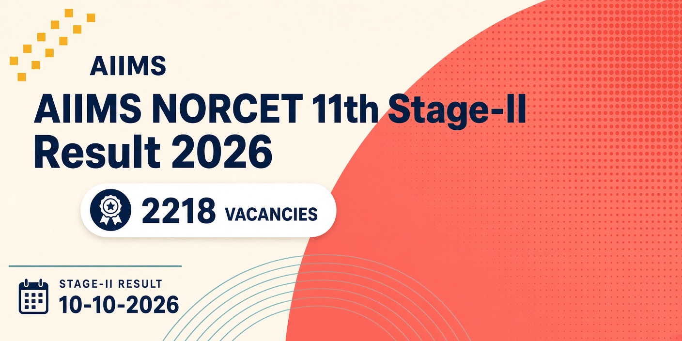 AIIMS NORCET 11th Stage II Result