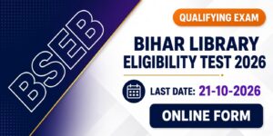 BSEB Bihar Library Eligibility Test BLET Online Form 2026