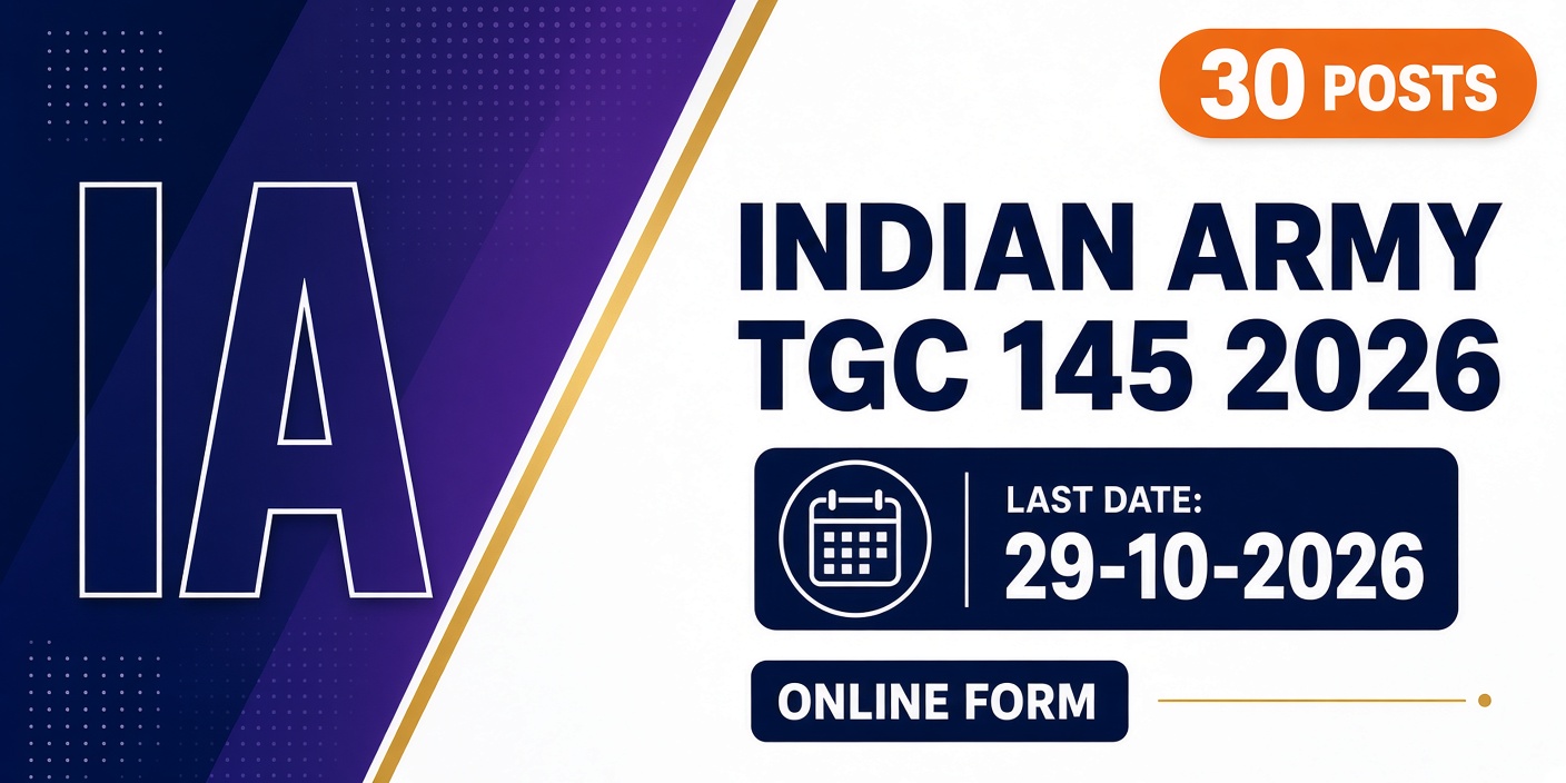 Indian Army TGC 145 Online Form