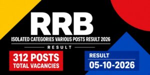 Railway RRB Isolated Categories Various Posts Result 2026