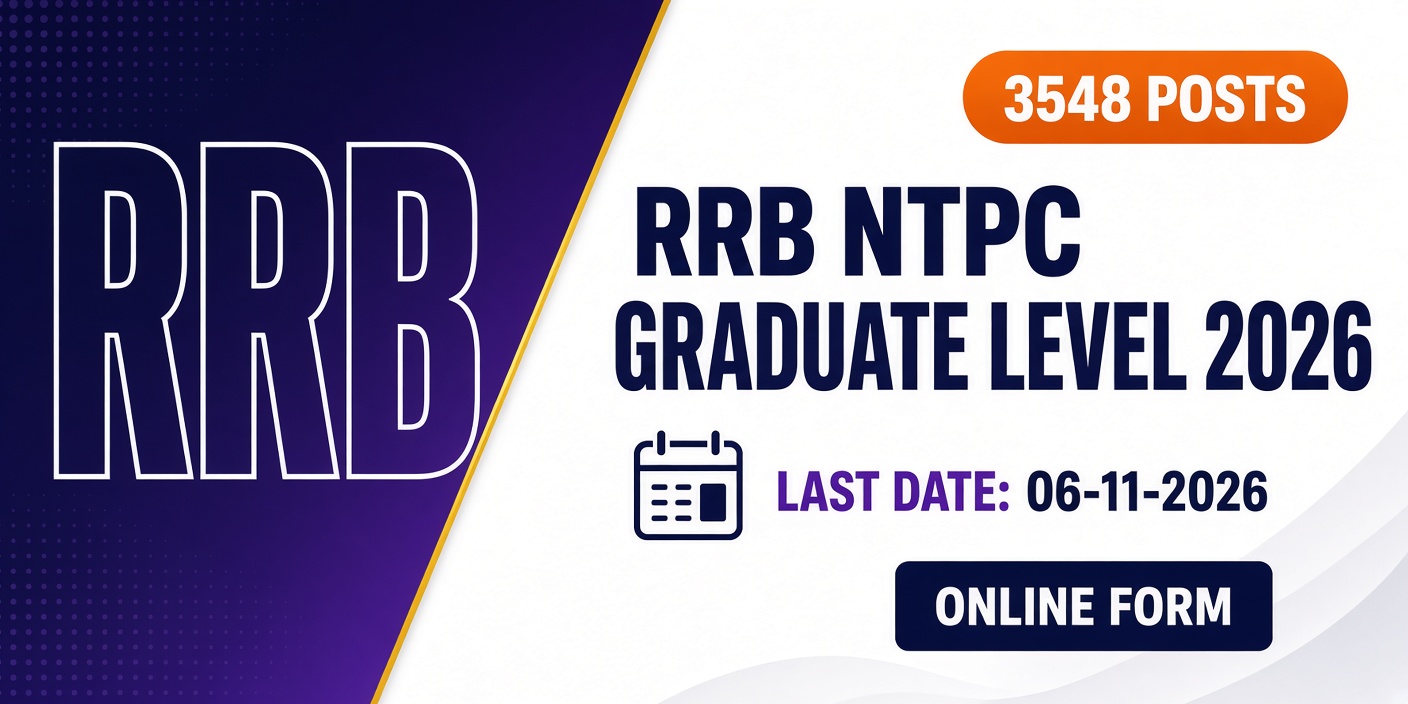RRB NTPC Graduate Level Online Form