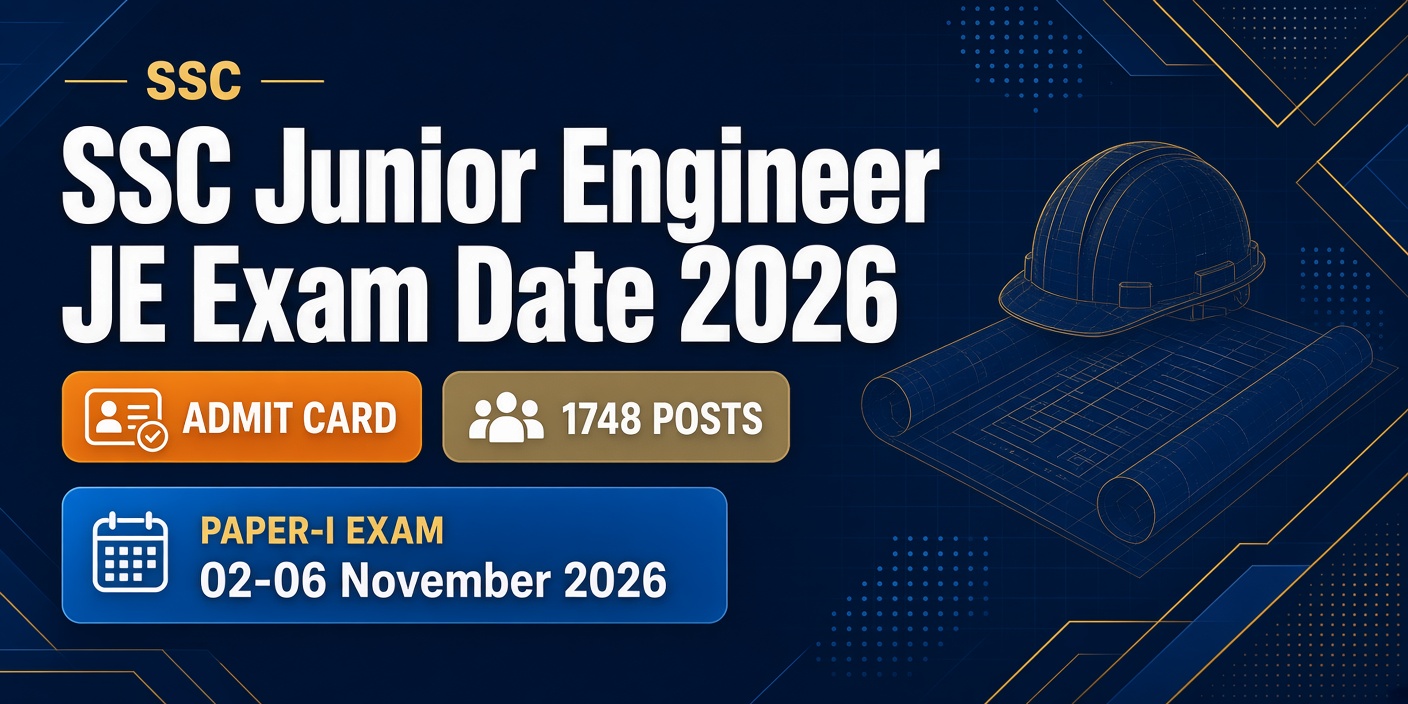 SSC Junior Engineer JE Exam Date