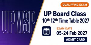 UP Board Class 10th 12th Time Table 2027