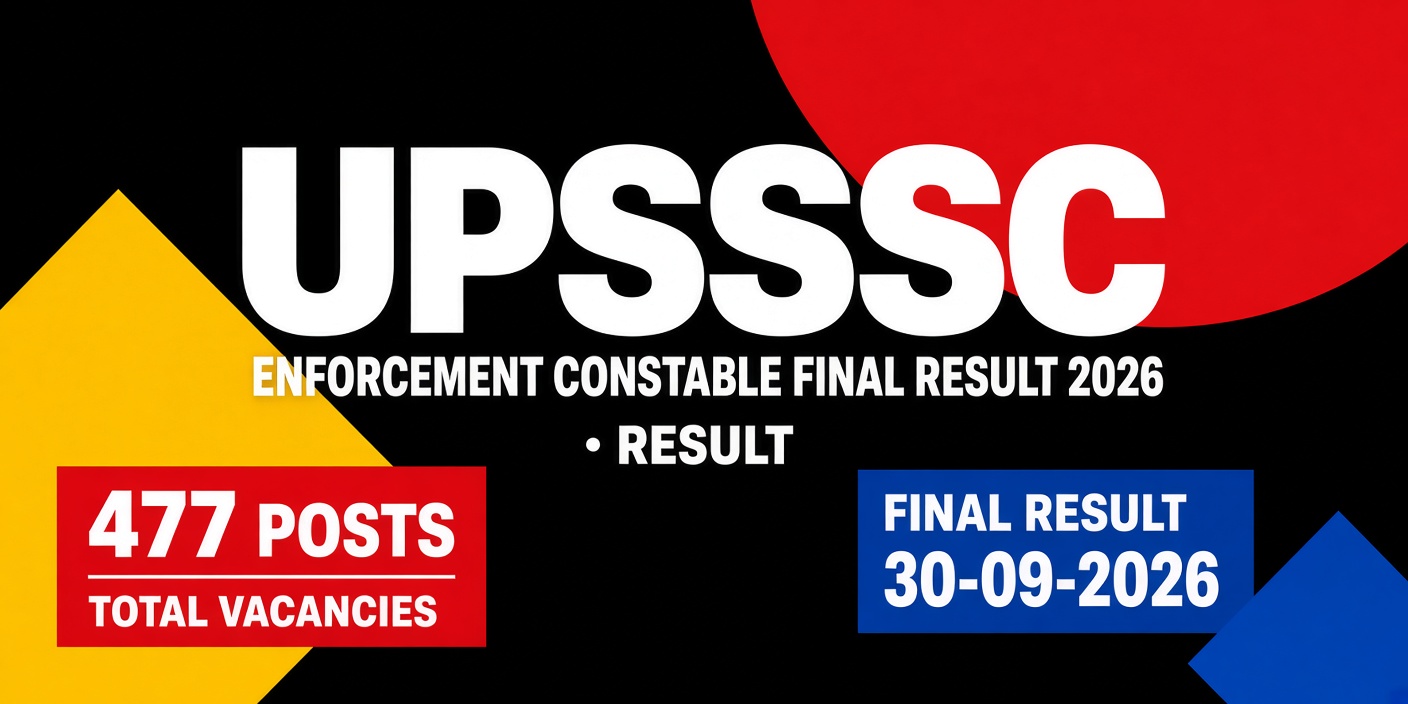 UPSSSC Enforcement Constable Final Result