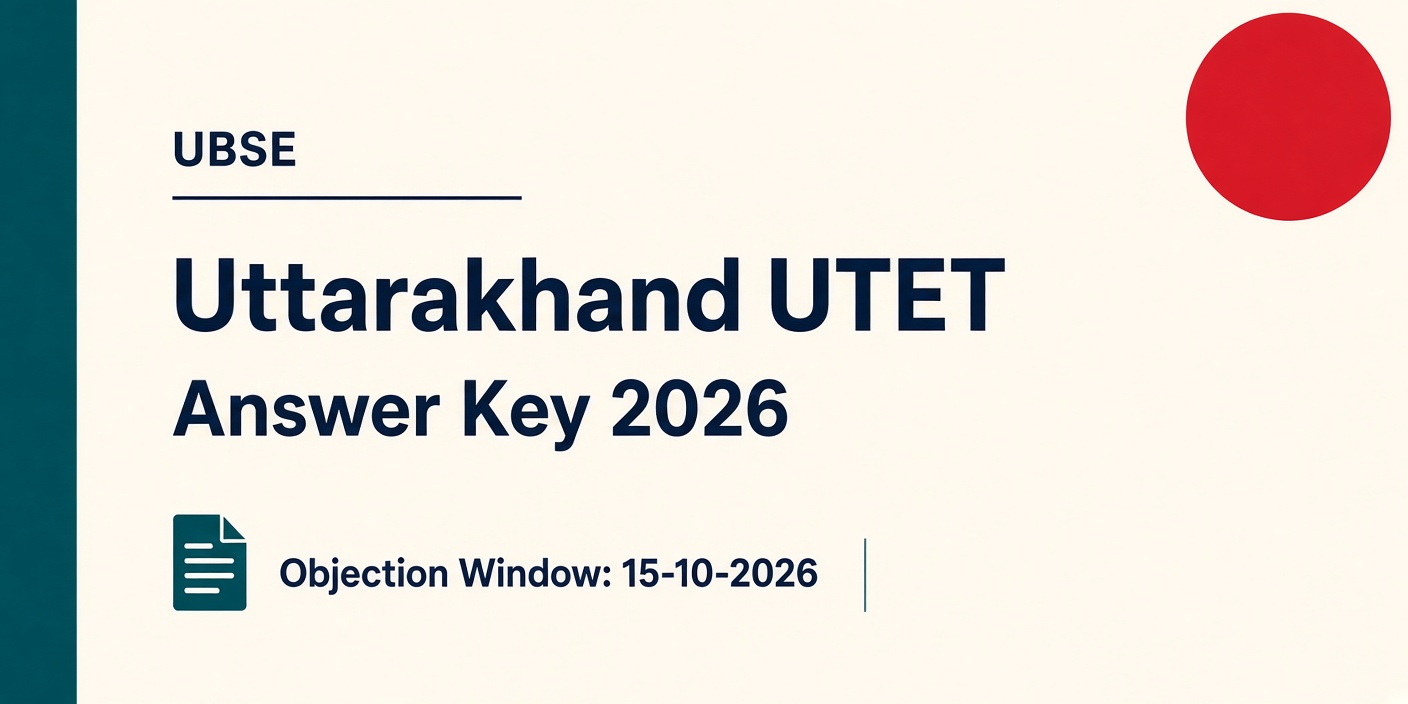 Uttarakhand UTET Answer Key